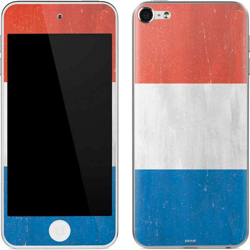 Netherlands Flag Distressed Apple iPod Skin